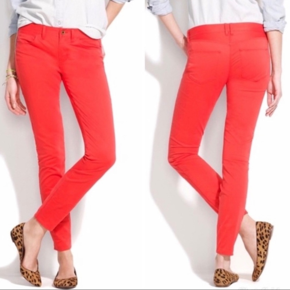 ⭐️NEW⭐️ Madewell Red Denim Jeans - Skinny Skinny